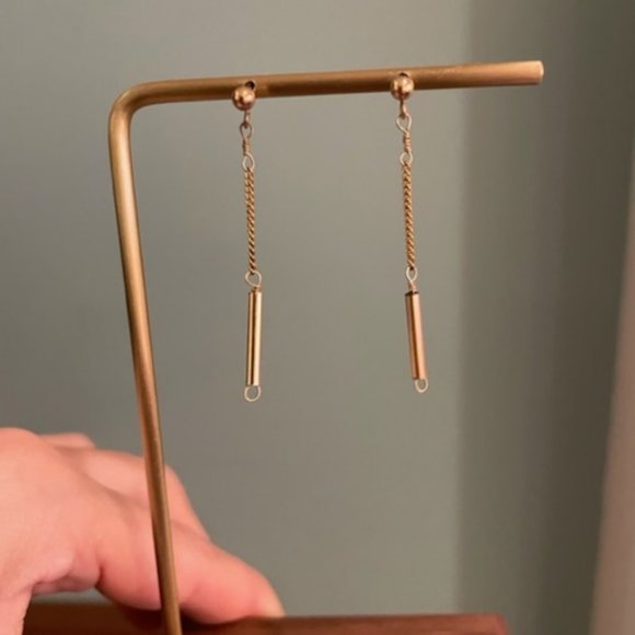 Steven Alan - 14k Gold stick/drop earrings